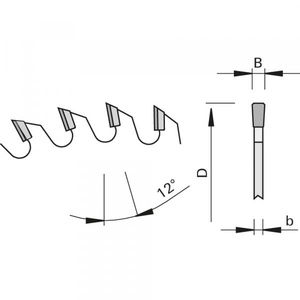 Stehle 58457992  HKS-LR-Kreissägeblatt Zeichnung